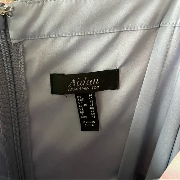 New Aidan Mattox Floral Tiered Square Neck Maxi Dress - Picture 7 of 7